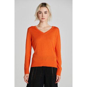 SVETR GANT FINE KNIT V-NECK oranžová S