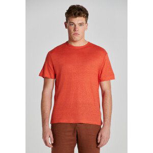 TRIČKO GANT LINEN SS T-SHIRT BURNT ORANGE