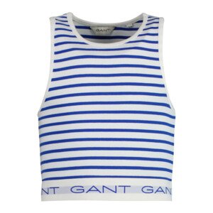 TOP GANT STRIPED RIBBED TANK TOP modrá 170