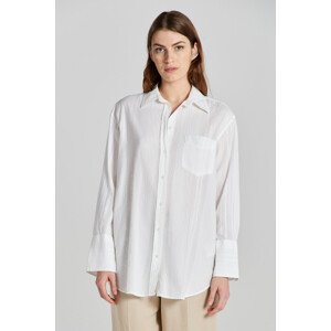 KOŠILE GANT REL SEERSUCKER STRIPE SHIRT WHITE