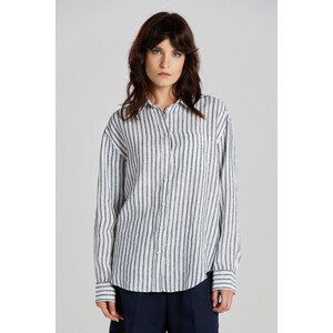 KOŠILE GANT REL STRIPED LINEN SHIRT modrá 42