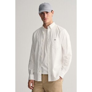 KOŠILE GANT REG COTTON LINEN SHIRT bílá M