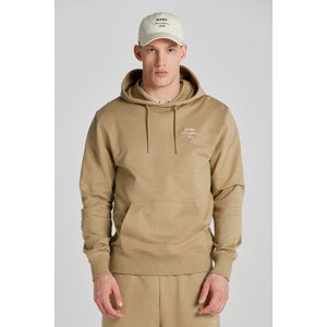 MIKINA GANT LOGO SCRIPT HOODIE hnědá M