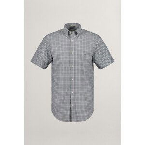 KOŠILE GANT REG POPLIN MICROCHECK SS SHIRT zelená M