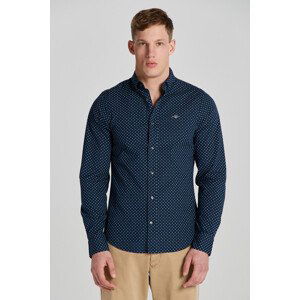 KOŠILE GANT SLIM MICRO PRINT SHIRT modrá XXL