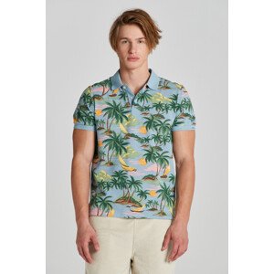 POLOKOŠILE GANT HAWAII PRINT SS POLO modrá S