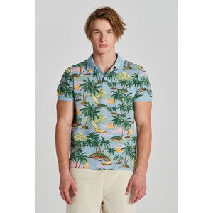 POLOKOŠILE GANT HAWAII PRINT SS POLO modrá XL