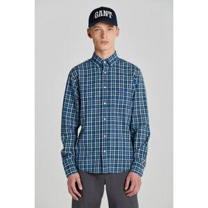 KOŠILE GANT REG INDIGO MADRAS SHIRT modrá 4XL