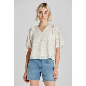 HALENKA GANT REG BRODERIE ANGLAISE BLOUSE bílá 34