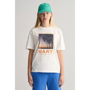 TRIČKO GANT GANT RESORT RELAXED T-SHIRT bílá 176