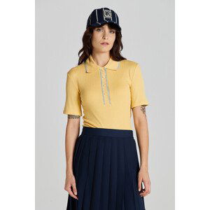 POLOKOŠILE GANT LIGHTWEIGHT RIBBED SS POLO žlutá S