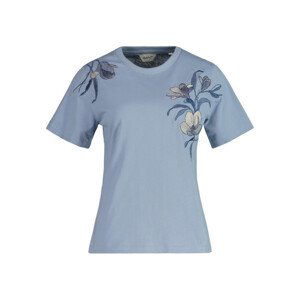 TRIČKO GANT REG MAGNOLIA EMBROIDERY SS T-SHIRT modrá XS