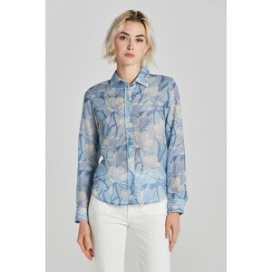 KOŠILE GANT REG MAGNOLIA PRINT COT SILK SHIRT modrá 36