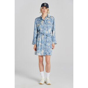 ŠATY GANT REL MAGNOLIA PRINT SHIRT DRESS modrá 34