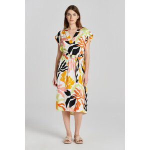 ŠATY GANT REL PALM PRINT SS DRESS žlutá 40