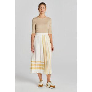 SUKNĚ GANT REG STRIPED PLEATED SKIRT bílá 40