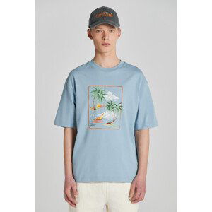 TRIČKO GANT HAWAII PRINTED GRAPHIC SS T-SHIRT modrá S