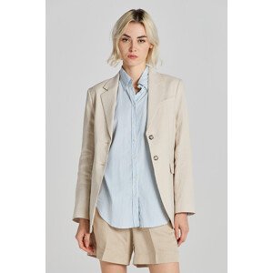 SAKO GANT REG STRETCH LINEN BLAZER hnědá 34