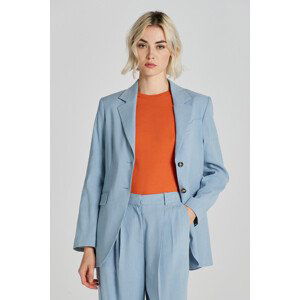 SAKO GANT REG STRETCH LINEN BLAZER modrá 32