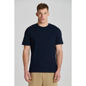 TRIČKO GANT TEXTURED SS T-SHIRT modrá S