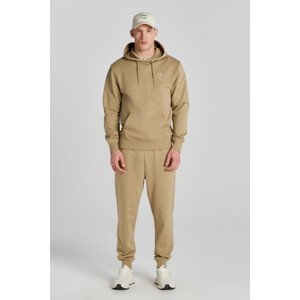 TEPLÁKY GANT LOGO SCRIPT JERSEY PANTS hnědá S