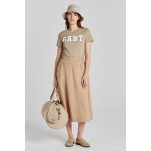 SUKNĚ GANT LIGHTWEIGHT CHINO SKIRT hnědá 36