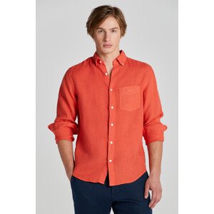 KOŠILE GANT REG GMNT DYED LINEN SHIRT oranžová L