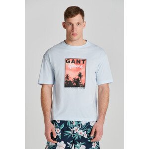 TRIČKO GANT WASHED GRAPHIC SS T-SHIRT modrá S