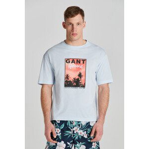 TRIČKO GANT WASHED GRAPHIC SS T-SHIRT modrá L