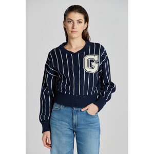 KARDIGAN GANT GANT VARSITY KNITTED BOMBER modrá M