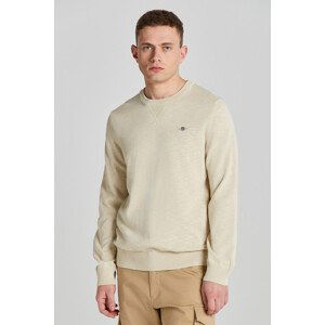 SVETR GANT COTTON FLAMME C-NECK hnědá S