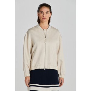 BUNDA GANT LINEN BLEND BOMBER JACKET hnědá S