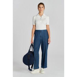 KALHOTY GANT REL CHAMBRAY CROPPED PANTS modrá 42