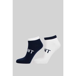 PONOŽKY GANT ANKLE SOCKS 2-PACK modrá 40/42