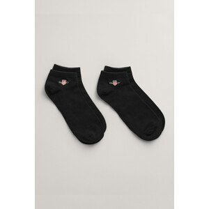 PONOŽKY GANT SHIELD SNEAKER SOCKS 2-PACK černá 31/33