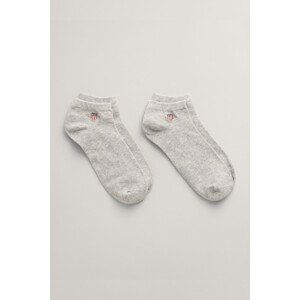 PONOŽKY GANT SHIELD SNEAKER SOCKS 2-PACK šedá 37/39