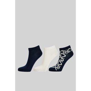 PONOŽKY 3-PACK GANT G PATTERN ANKLE SOCKS 3-PACK modrá 36/38