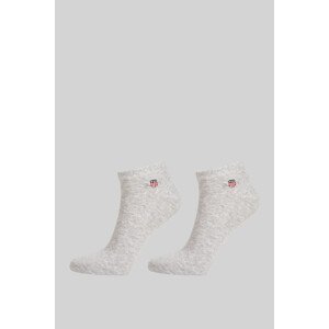 PONOŽKY GANT SHIELD ANKLE SOCKS 2-PACK šedá 43/45