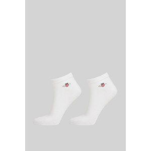 PONOŽKY GANT SHIELD ANKLE SOCKS 2-PACK bílá 40/42