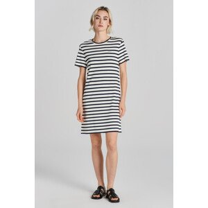 ŠATY GANT STRIPED SS T-SHIRT DRESS modrá M