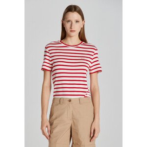 TRIČKO GANT STRIPED SS T-SHIRT BRIGHT RED