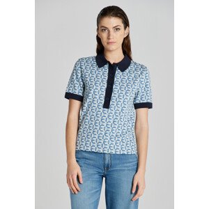 POLOKOŠILE GANT G-PATTERN JAQUARD SS POLO modrá XS