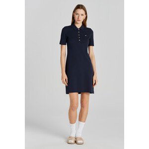 ŠATY GANT SLIM SHIELD SS PIQUE POLO DRESS modrá XXS