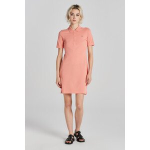 ŠATY GANT SLIM SHIELD SS PIQUE POLO DRESS růžová XL