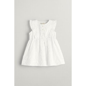 ŠATY GANT BRODERIE ANGLAISE FRILL DRESS bílá 86