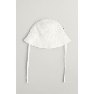 KLOBOUK GANT BRODERIE ANGLAISE SUN HAT bílá 86