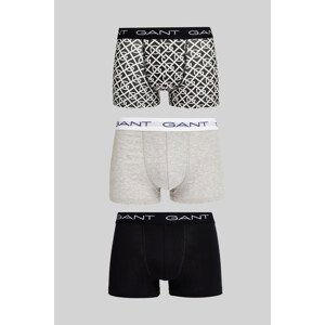 SPODNÍ PRÁDLO GANT G PATTERN TRUNK 3-PACK černá L