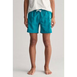 PLAVKY GANT LOGO LIGHTWEIGHT SWIM SHORTS modrá 146/152