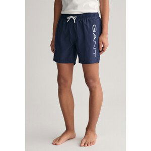 PLAVKY GANT LOGO LIGHTWEIGHT SWIM SHORTS modrá 146/152