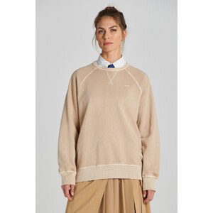 MIKINA GANT REL SUNFADED C-NECK SWEAT DRY SAND